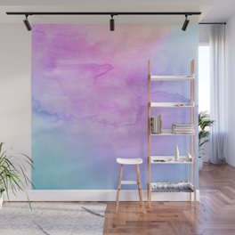 Multi Color Duo Watercolor Abstract Wall Mural