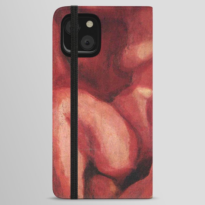 Red Nude Sitting Up, 1908 - Marc Chagall  iPhone Wallet Case