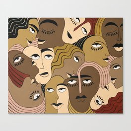 Faces Canvas Print