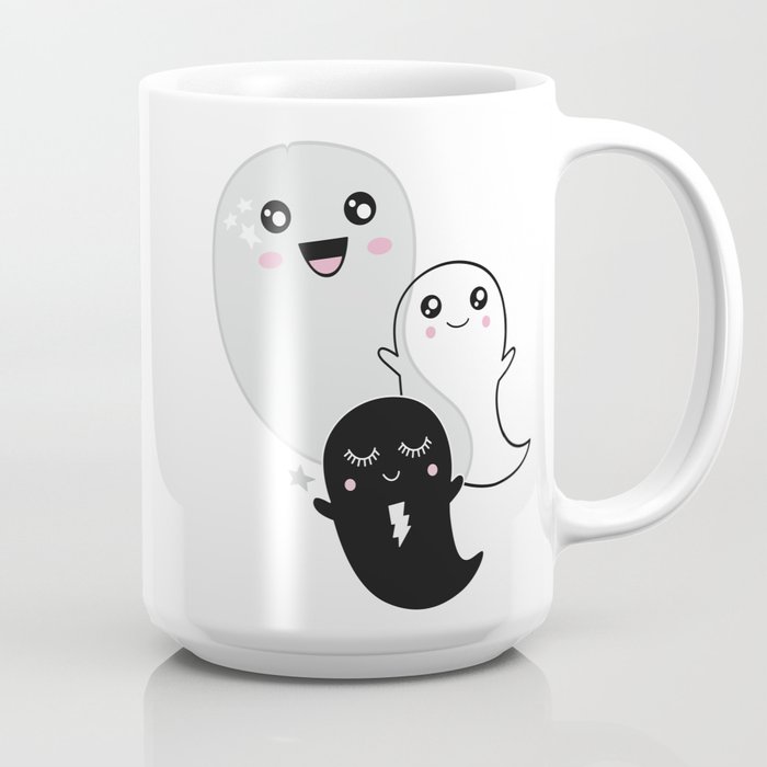Ghost Kawaii Halloween cute gift kids children kidsroom Coffee Mug by eau  de collage