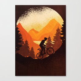 MTB Mountainbiker Canvas Print