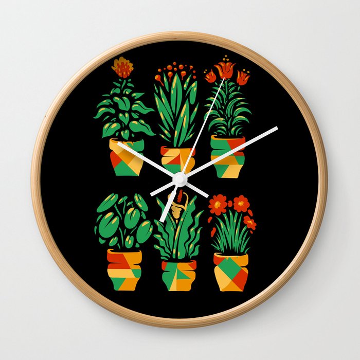 Little flowers Wall Clock