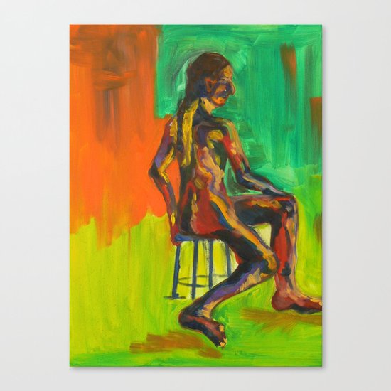 Male Nude Canvas Print