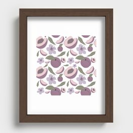Georgia Peaches in Lavender Recessed Framed Print