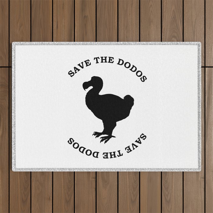 save the dodos Outdoor Rug