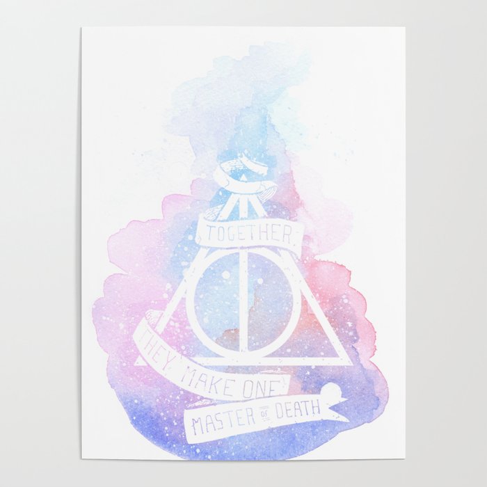 Hallows watercolors Poster