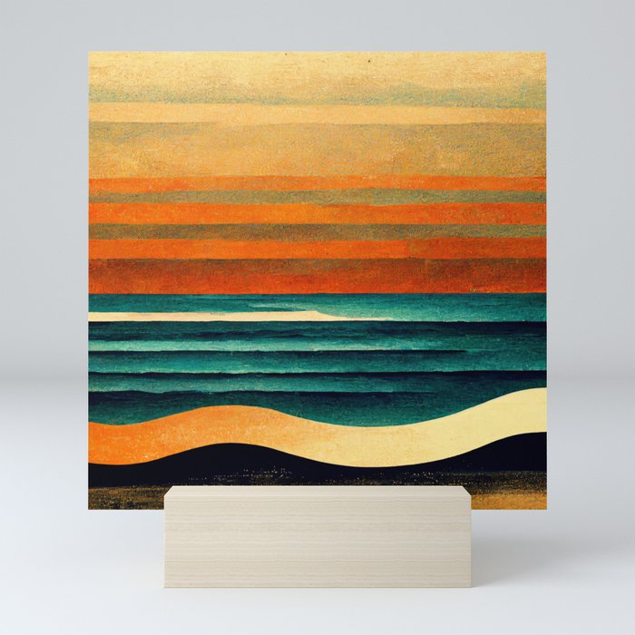 beach break Mini Art Print