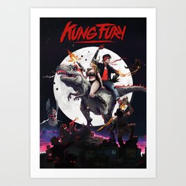 Kung Fury - fan poster Art Print