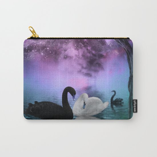 Wonderful black and white swan Carry-All Pouch