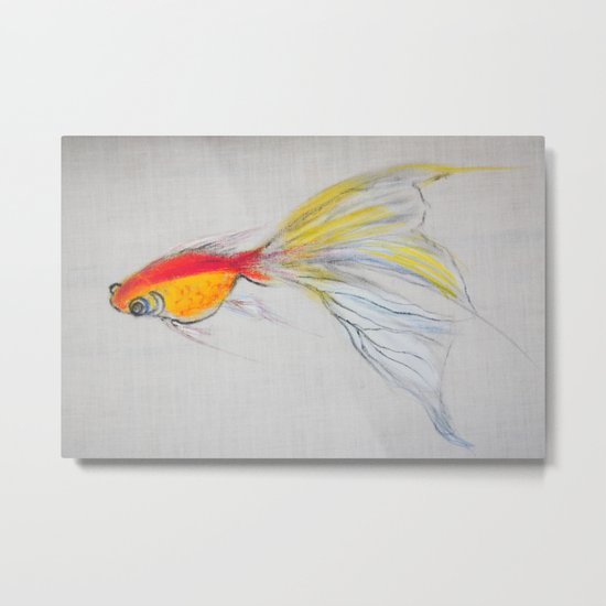 Goldfish Pond (close up#1) Metal Print