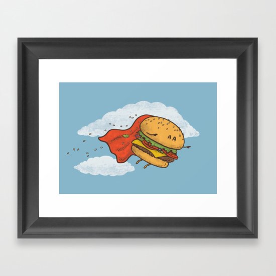 Superburger! Framed Art Print