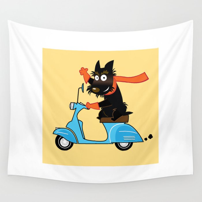 Scottie and Scooter Wall Tapestry