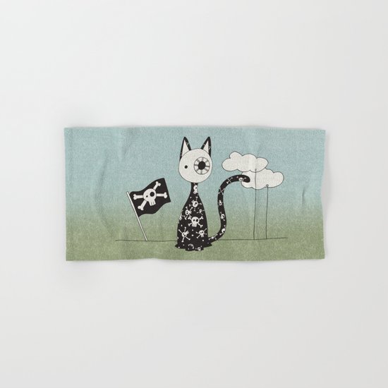 Just a Pirate Cat Hand & Bath Towel