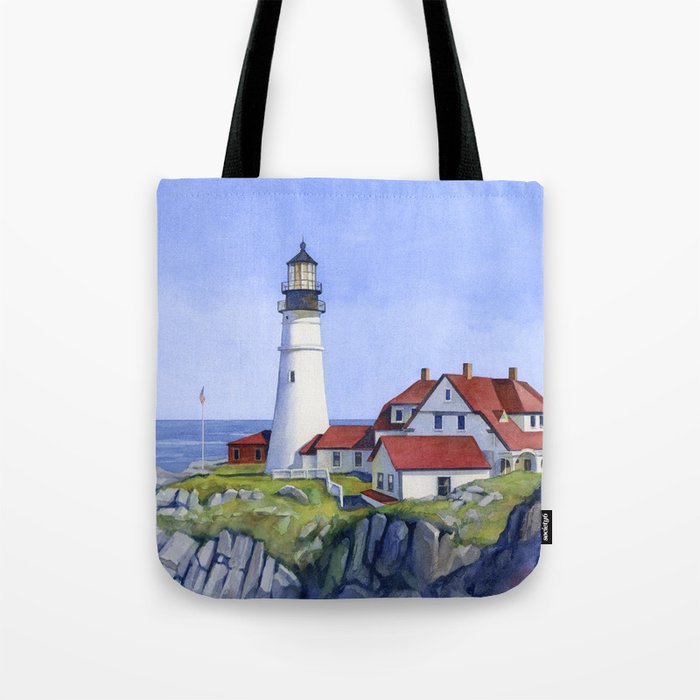 Portland Head Lighthouse Tote Bag