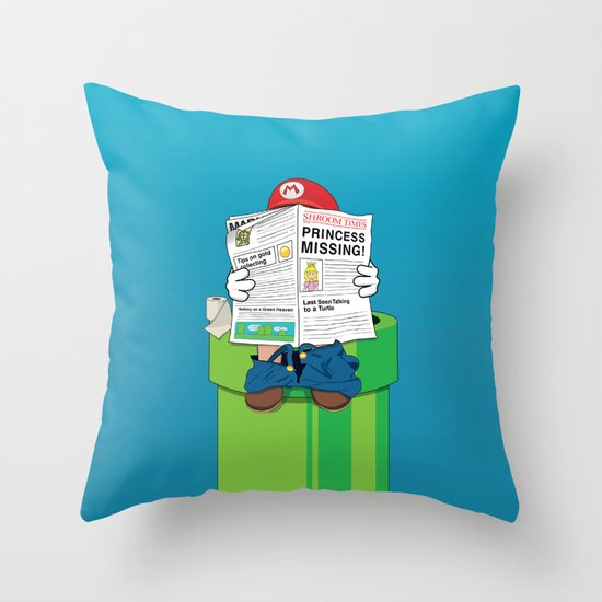 Mario Throw Pillow