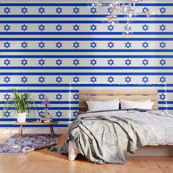 Israeli Flag Of Israel Wallpaper By Flags Society6