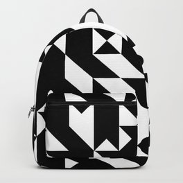 Mark Edz Mono Dogtooth Zebra Mosaic Pixel Pattern Backpack | Uk, Manchester, Abstract, Markedzwa14, Juventusfc, Artdeco, Urbanart, Nottscounty, Zebra, Graphicdesign 
