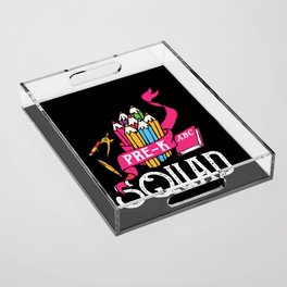 Pre-K Squad Student Back To School Acrylic Tray