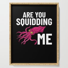 Squid Fish Octopus Kraken Marine Biology Serving Tray