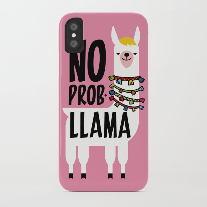 no prob-llama iphone case