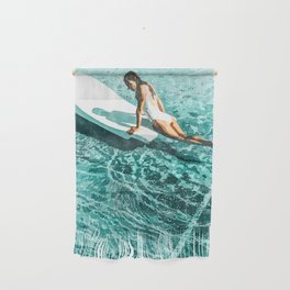 Pool Day | Summer Swimming Swim Fashion | Bath Vacation Relax Self Care Watercolor Painting Wall Hanging