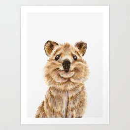 Quokka, the happiest animal on Earth Art Print