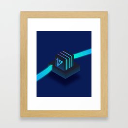 Isometric Tefillin Framed Art Print