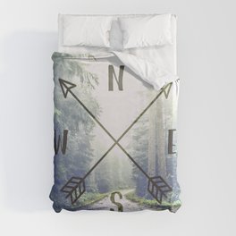 Forest Compass Duvet Cover