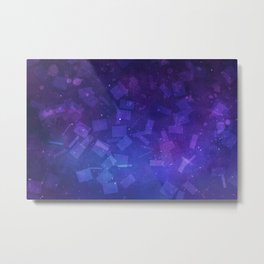 Purple squares Metal Print