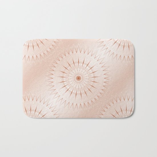 Rose Gold Mandala Bath Mat