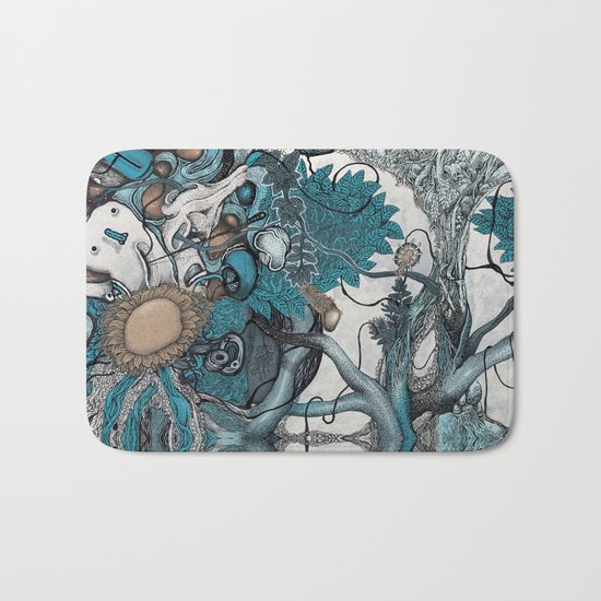 Abstract Jungle Bath Mat