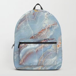 Trust - tender pastel blue marble (viii 2021) Backpack | Marbling, Stone, Crystal, Scandi, Popular, Marbled, Minimal, Contemporary, Digital, Mineral 