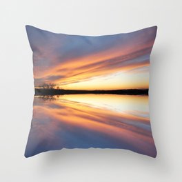 Reflecting Sunset - 7 Throw Pillow