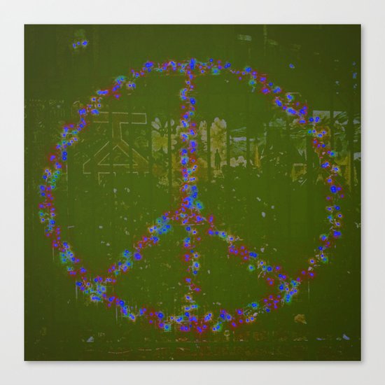Peace B Wit U Canvas Print