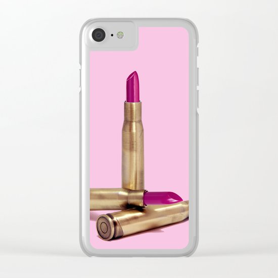 LIPSTICK BULLET Clear iPhone Case