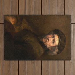 Self-Portrait, 1659 by Rembrandt van Rijn Outdoor Rug