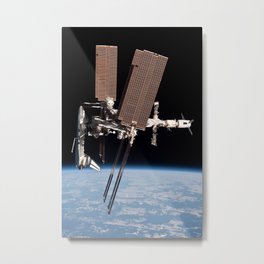 Endeavour docked to ISS Metal Print