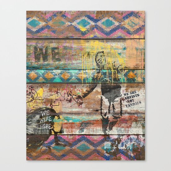 Art isn't a Crime (Molotov Cocktail) Canvas Print