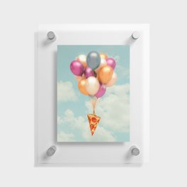 Pizza Balloons Floating Acrylic Print