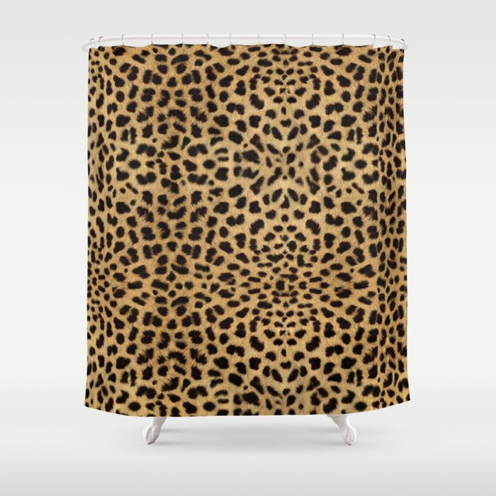 Cheetah Print Shower Curtain by Looly Elzayat | Society6
