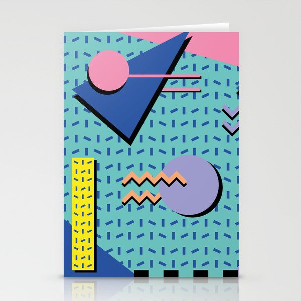 Memphis Pattern 14 - 80s Retro Stationery Cards