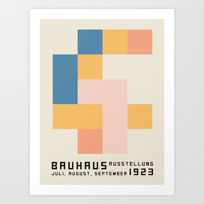 Bauhaus poster 1923 Juli. Art Print