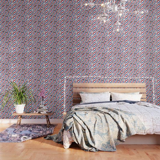 Barber Shop Pattern Wallpaper By Carlitov Society6