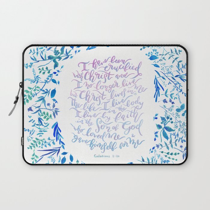 Christ lives in Me - Galatians 2:20 Laptop Sleeve