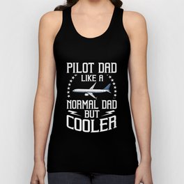 Airplane Pilot Plane Aircraft Flyer Flying Unisex Tank Top