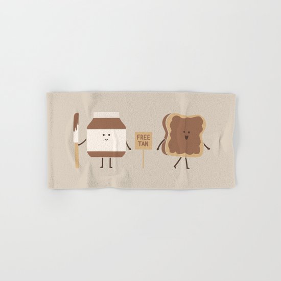Free Tan Hand & Bath Towel
