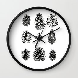 Pinecone study Wall Clock