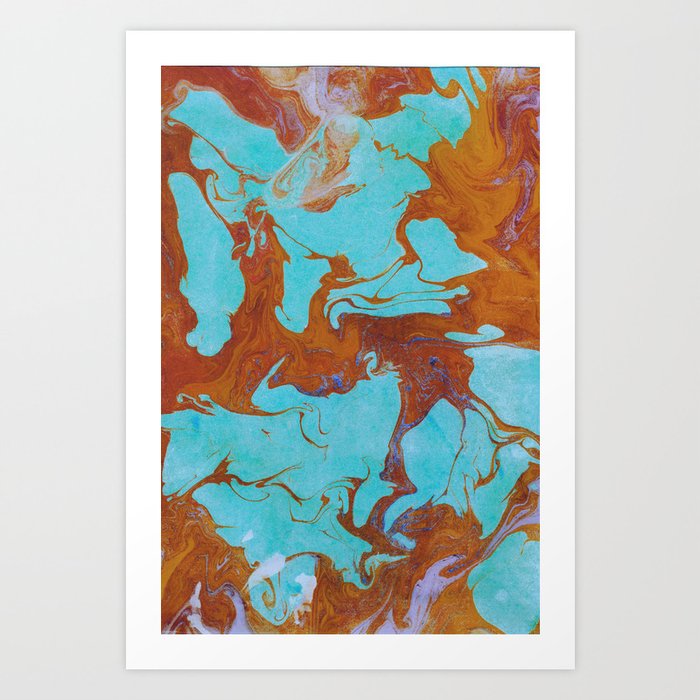 Marbling 5 Art Print