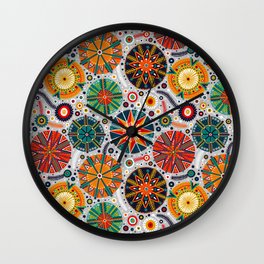 Ornamental circles by Julia Gosteva Wall Clock