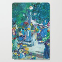 African American Masterpiece, Sudan, African Marketplace portrait painting by Jacques Majorelle Cutting Board